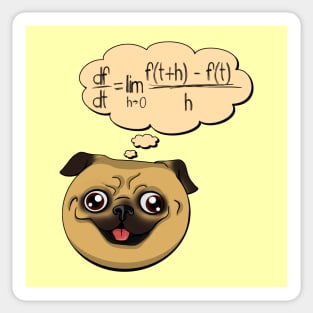 Pug thoughts Sticker